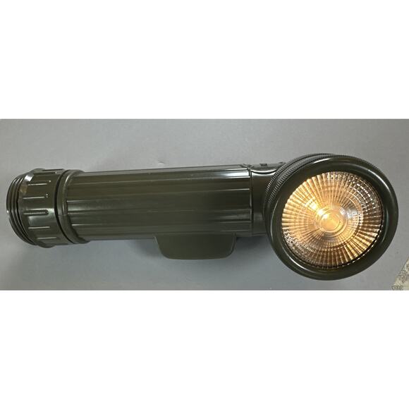 Fulton Flashlight MX991/U Right Angle Flashlight Green Vintage Military - Picture 7 of 8